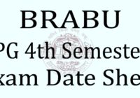 BRABU PG 4th Semester Exam Date 2023