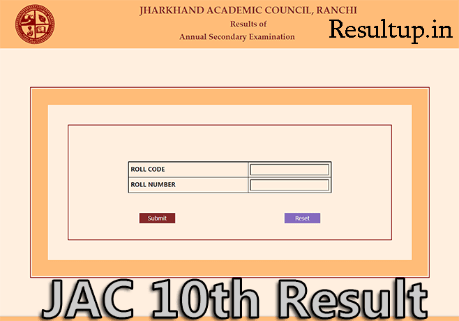 JAC Class Xth Result 2023